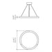 Accord 1442 Naia 1-lt 21" LED Pendant