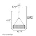 Maxim 14456 Satori 6-lt 31" Chandelier