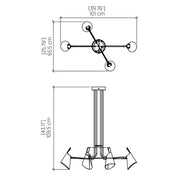 Accord 1446 Balance 4-lt 40" LED Pendant