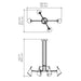 Accord 1446 Balance 4-lt 40" LED Pendant