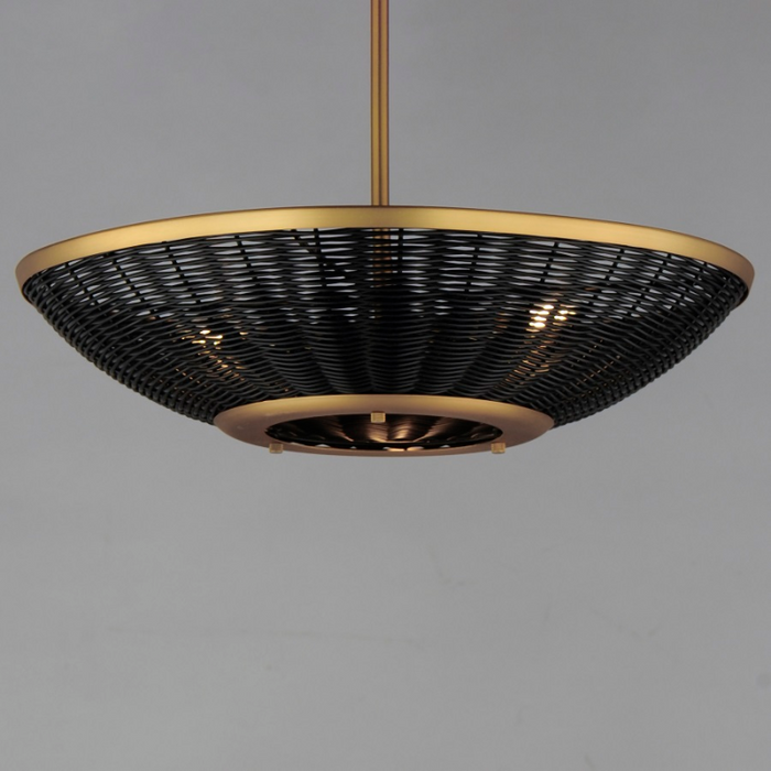 Maxim 14462 Rattan 3-lt 20" Pendant