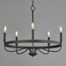 Maxim 14495 Frankie 5-lt 26" Chandelier - Matte Black