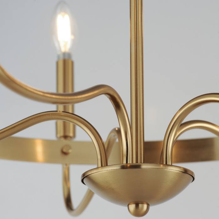 Maxim 14495 Frankie 5-lt 26" Chandelier - Heritage Brass