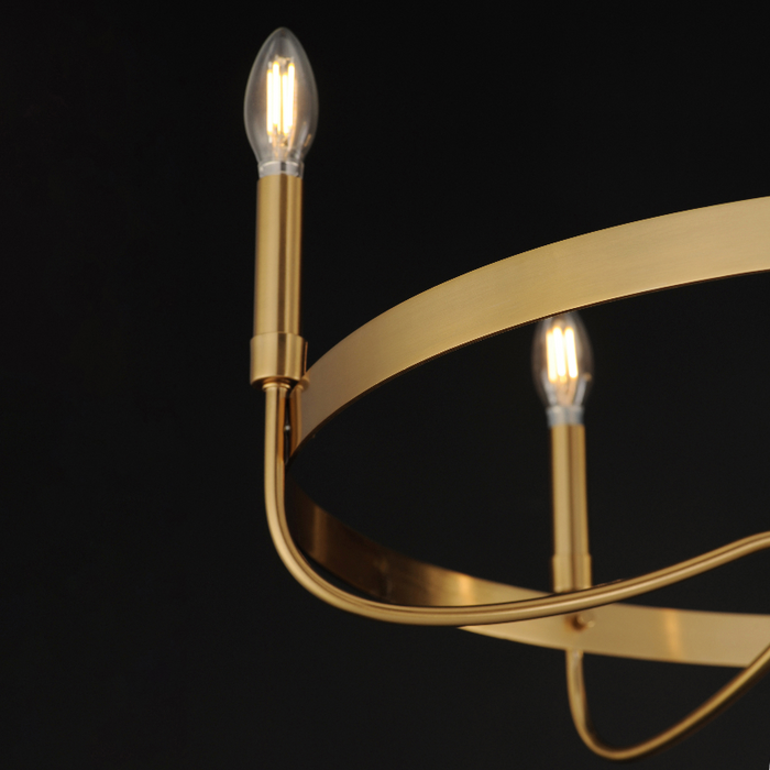 Maxim 14495 Frankie 5-lt 26" Chandelier - Heritage Brass