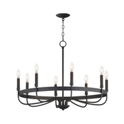 Maxim 14498 Frankie 8-lt 29" Chandelier - Matte Black