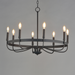 Maxim 14498 Frankie 8-lt 29" Chandelier - Matte Black