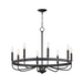 Maxim 14498 Frankie 8-lt 29" Chandelier - Matte Black