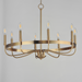 Maxim 14498 Frankie 8-lt 29" Chandelier - Heritage Brass