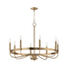 Maxim 14498 Frankie 8-lt 29" Chandelier - Heritage Brass
