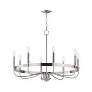 Maxim 14498 Frankie 8-lt 29" Chandelier - Satin Nickel