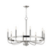Maxim 14498 Frankie 8-lt 29" Chandelier - Satin Nickel