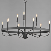 Maxim 14499 Frankie 9-lt 40" Chandelier - Matte Black