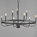 Maxim 14499 Frankie 9-lt 40" Chandelier - Matte Black