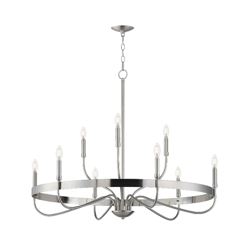 Maxim 14499 Frankie 9-lt 40" Chandelier - Satin Nickel