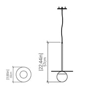 Accord 1462 Orbit 1-lt 12" LED Pendant