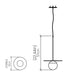 Accord 1462 Orbit 1-lt 12" LED Pendant