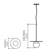 Accord 1464 Orbit 1-lt 20" LED Pendant