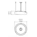 Accord 1467 Horizon 1-lt 24" LED Pendant