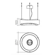Accord 1469 Horizon 1-lt 39" LED Pendant