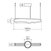 Accord 1470 Horizon 1-lt 39" LED Pendant