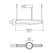Accord 1471 Horizon 1-lt 55" LED Pendant