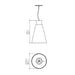 Accord 1473 Conical 1-lt 11" LED Pendant