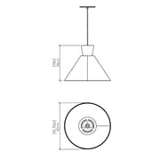 Accord 1474 Conical 1-lt 16" LED Pendant