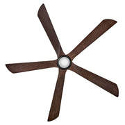 Hinkley 907358 Layton 58" Smart Ceiling Fan with LED Light Kit - Matte Black/Walnut