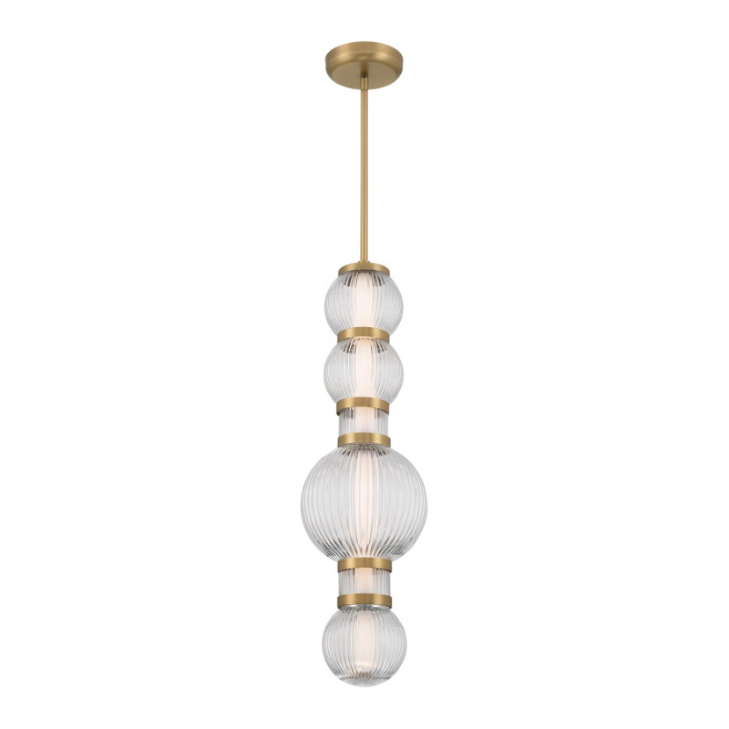 Minka Lavery 15030 Cordel 1-lt 8" LED Pendant - Legacy Brass