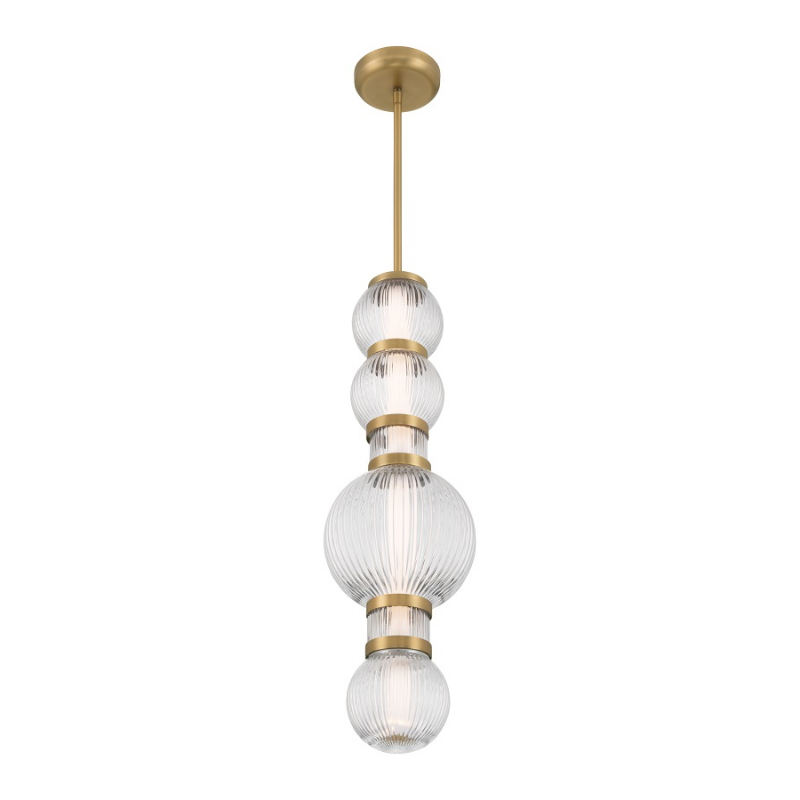 Minka Lavery 15030 Cordel 1-lt 8" LED Pendant - Legacy Brass