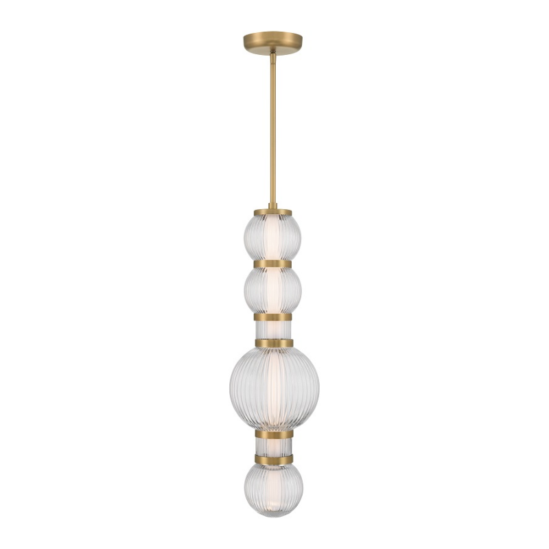 Minka Lavery 15030 Cordel 1-lt 8" LED Pendant - Legacy Brass