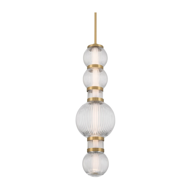 Minka Lavery 15030 Cordel 1-lt 8" LED Pendant - Legacy Brass
