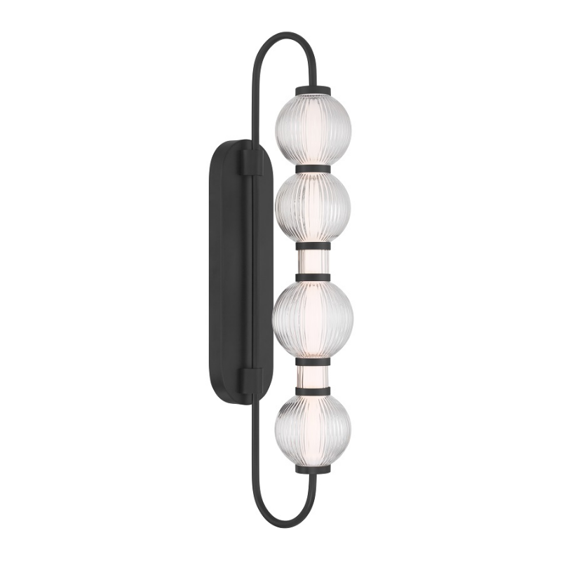 Minka Lavery 15032 Cordel 1-lt 30" Tall LED Wall Sconce - Dark Matte Black