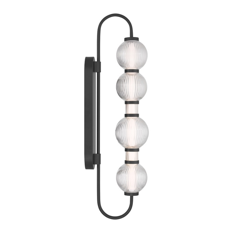Minka Lavery 15032 Cordel 1-lt 30" Tall LED Wall Sconce - Dark Matte Black