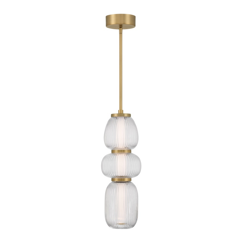 Minka Lavery 15036 Cordel 1-lt 7" LED Pendant - Legacy Brass