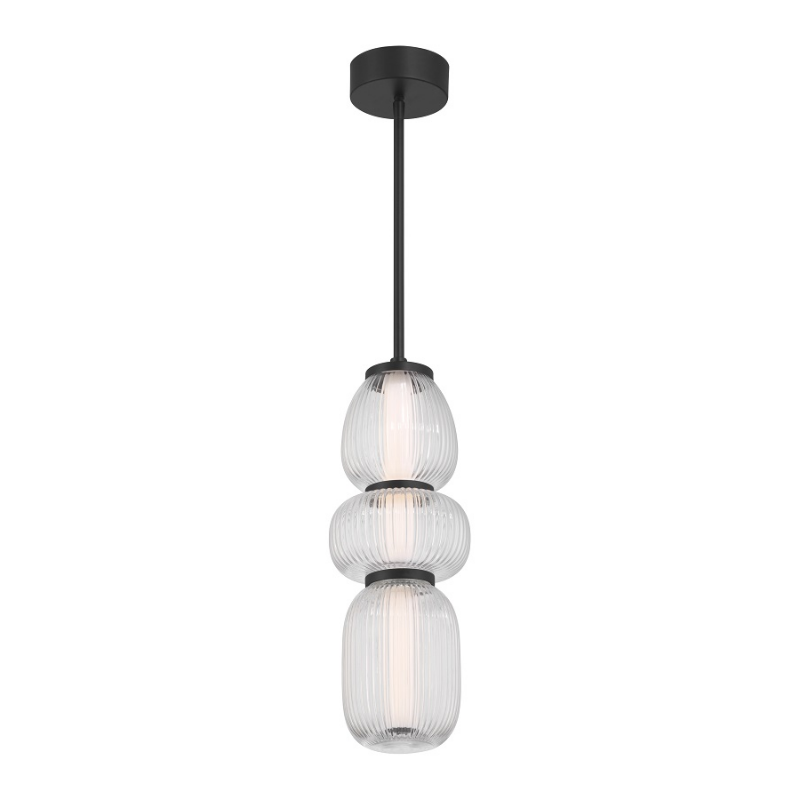 Minka Lavery 15036 Cordel 1-lt 7" LED Pendant - Dark Matte Black