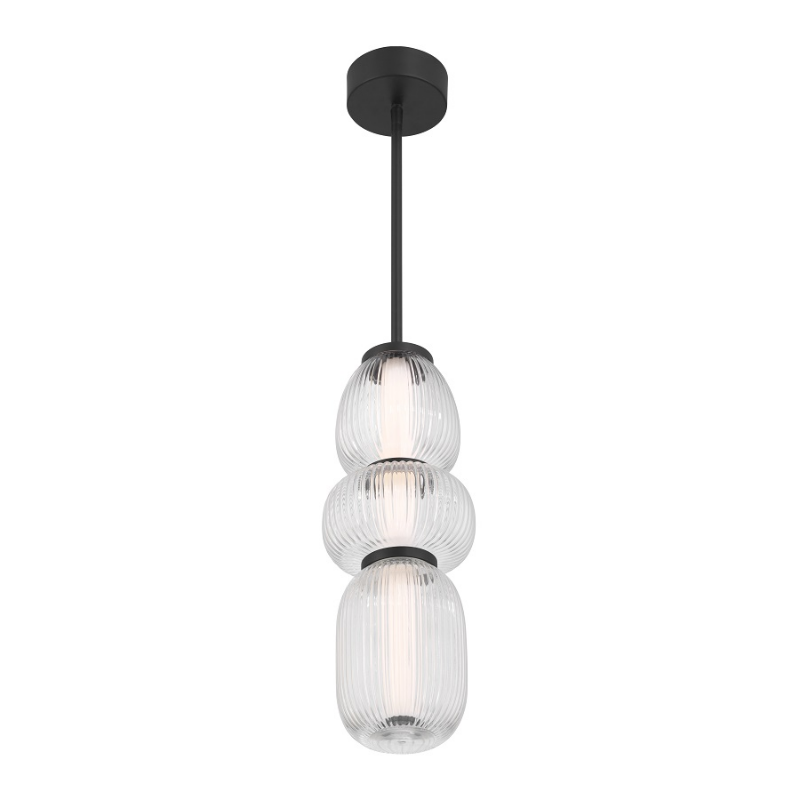 Minka Lavery 15036 Cordel 1-lt 7" LED Pendant - Dark Matte Black