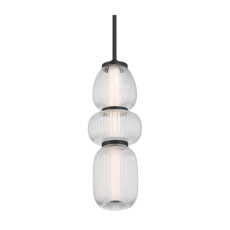 Minka Lavery 15036 Cordel 1-lt 7" LED Pendant - Dark Matte Black