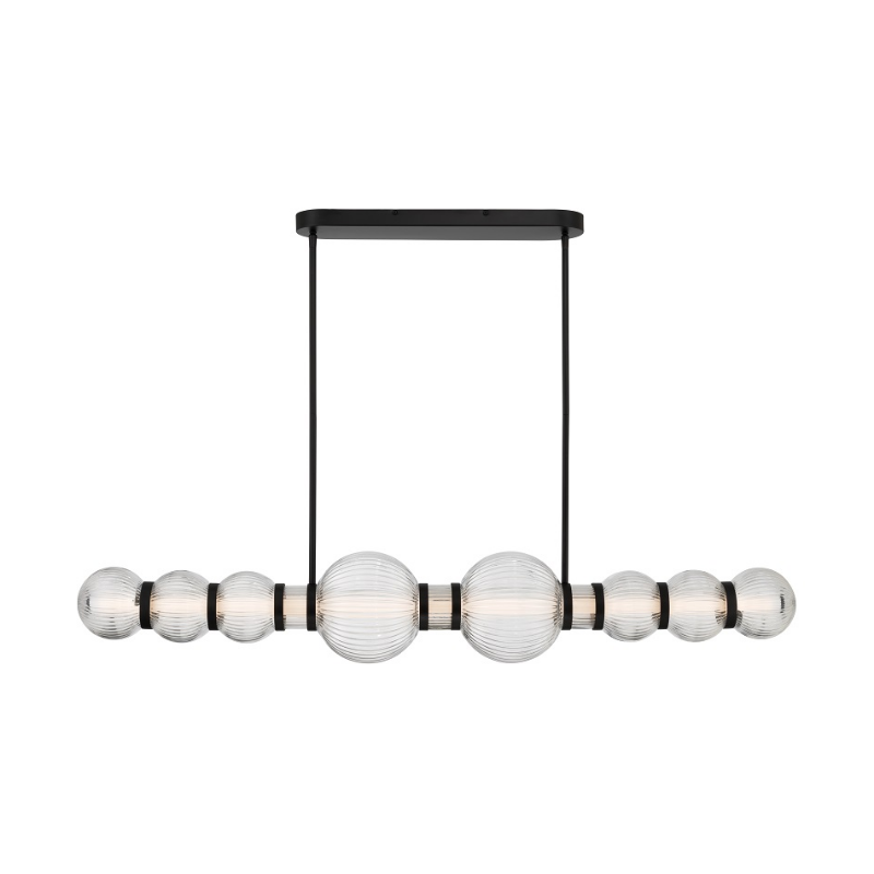 Minka Lavery 15037 Cordel 1-lt 50" LED Linear Chandelier - Dark Matte Black