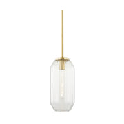 Hudson Valley 1508 Bennett 1-lt 8" Pendant-Aged Brass