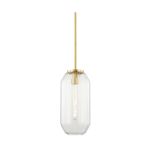 Hudson Valley 1508 Bennett 1-lt 8" Pendant-Aged Brass