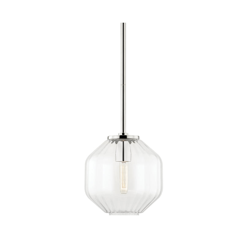 Hudson Valley 1509 Bennett 1-lt 10" Pendant-Polished Nickel
