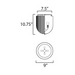 Maxim 15120 Dune 1-lt 9" Flush Mount