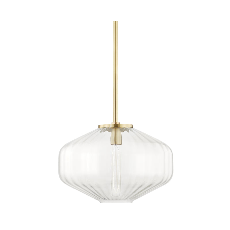 Hudson Valley 1518 Bennett 1-lt 18" Pendant-Aged Brass