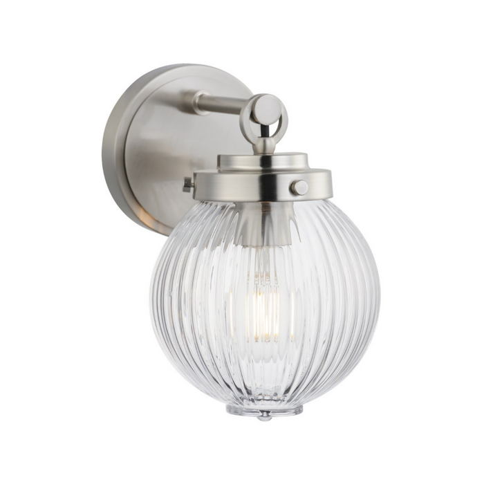 Maxim 15191 Kasbah 1-lt 9" Tall Wall Sconce - Satin Nickel