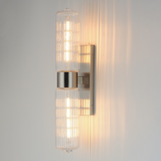 Maxim 15192 Kasbah 2-lt 28" Tall Wall Sconce - Satin Nickel