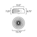 Maxim 15199 Kasbah 4-lt 16" Flush Mount