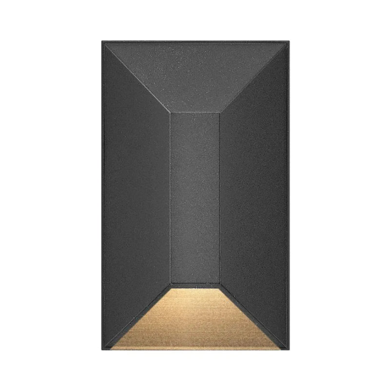 Hinkley 15223 Nuvi 3" Tall 12V Small Rectangular Deck Sconce - Black