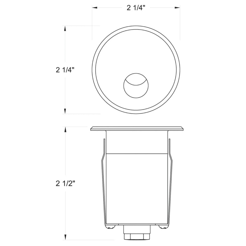 Hinkley 15252 Tilt 2" LED Round Step/Wall Light