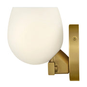 Hinkley 57020 Mae 1-lt 7" Tall LED Wall Sconce - Lacquered Brass